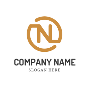 Brown Letter N Logo - Free N Logo Designs | DesignEvo Logo Maker