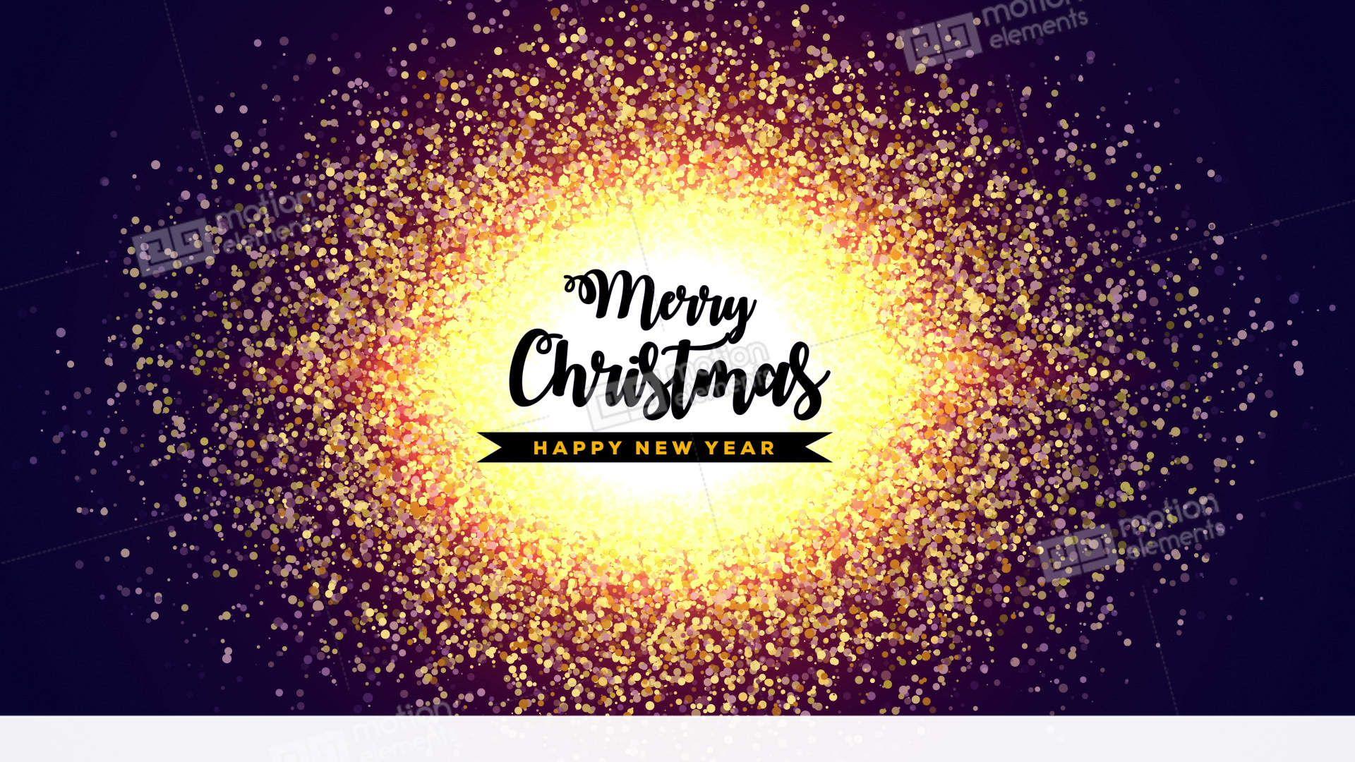 Christmas Glitter Logo - Merry Christmas Glitters Stock Animation | 11119436
