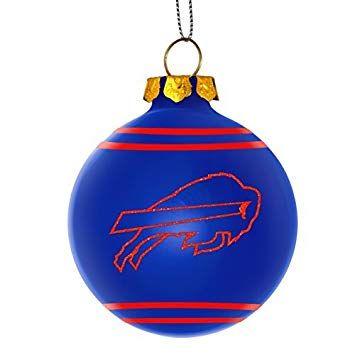 Christmas Glitter Logo - Amazon.com : Buffalo Bills 2014 Glitter Logo Glass Ball Ornament ...