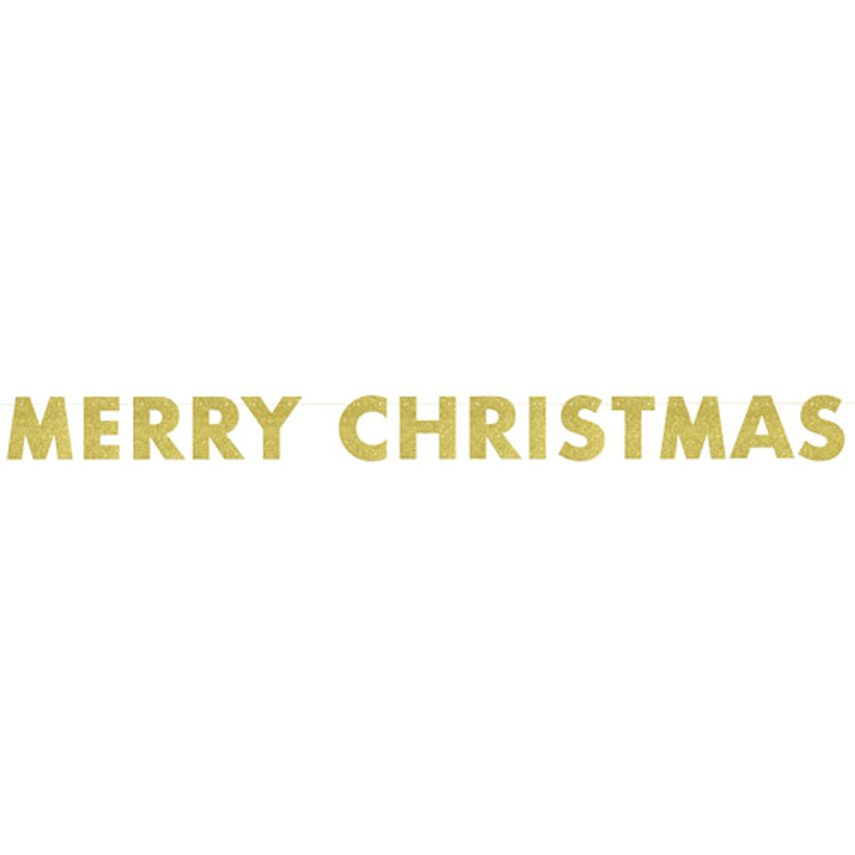 Christmas Glitter Logo - Merry Christmas Glitter Letter Banner 9ft