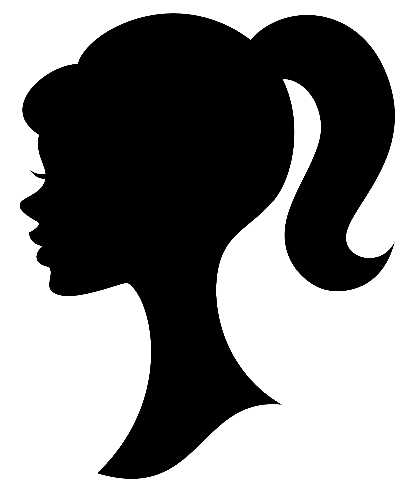 Silhouette Head Logo - Free Barbie Logo, Download Free