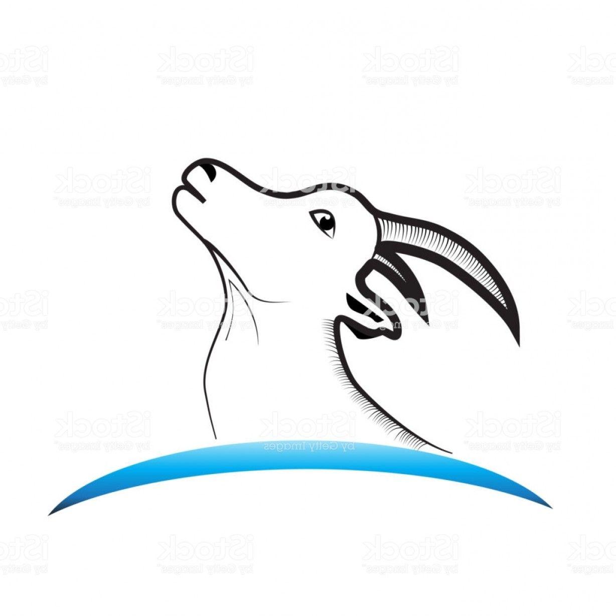 Silhouette Head Logo - Goat Head Logo Silhouette Vector Gm