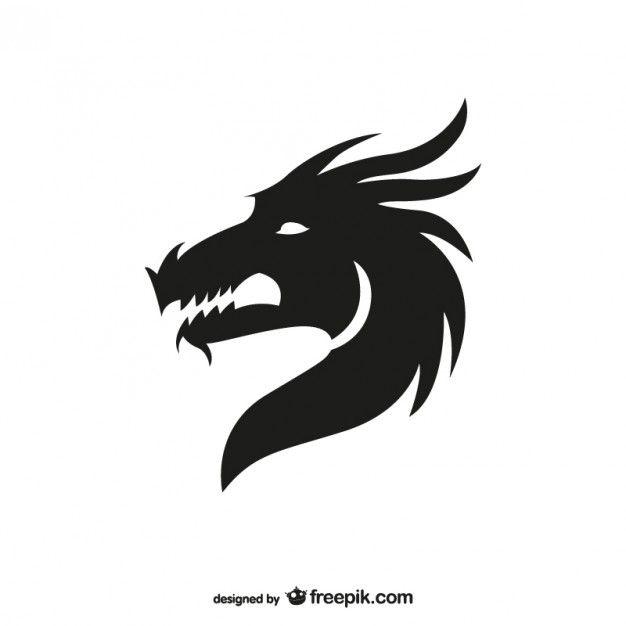 Dragon Head Logo - Dragon head silhouette Vector | Free Download