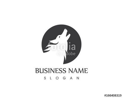 Silhouette Head Logo - Black Silhouette Wolf Head Logo Design Stock Image And Royalty Free