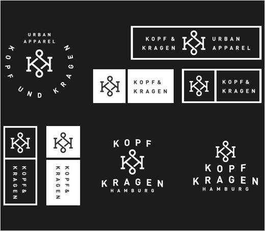 German Clothing Logo - Branding for German Fashion Label, 'Kopf und Kragen' - Logo Designer