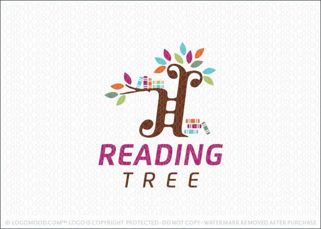 Tree Reading Logo - Readymade Logos Reading Book Tree