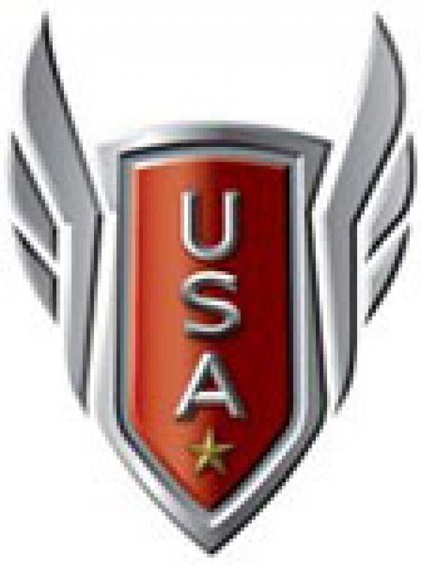 Red Flying Foot Logo - American Track Field salutes the entire Team USA track field team