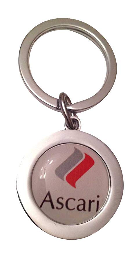 Ascari Logo - ASCARI LOGO STAINLESS STEEL KEYRING: Amazon.co.uk: Kitchen & Home