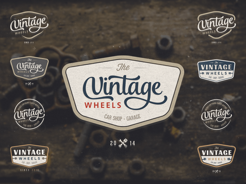 Vintage Garage Logo - Retro Logo Badge - Car Shop Garage by Hugo Figueira | Dribbble ...