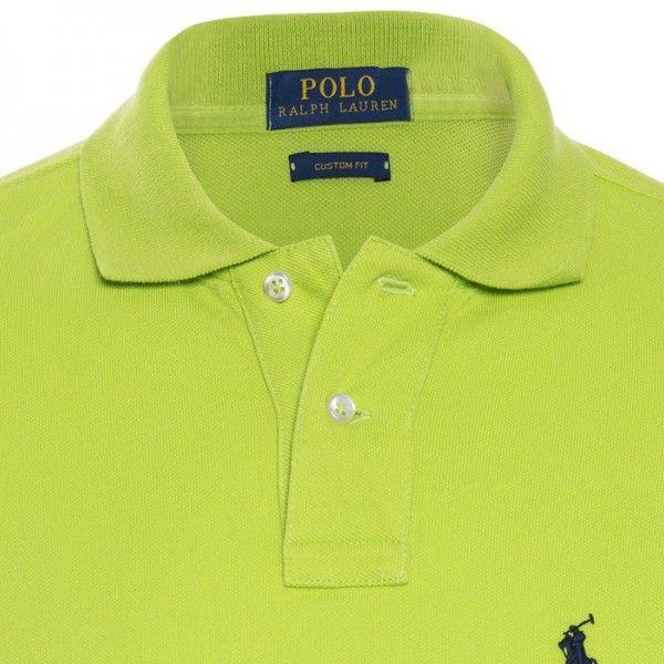 Lime Green Polo Logo - Polo Ralph Lauren Lime Green/Black Logo Polo Shirt M - Buy & Sell ...