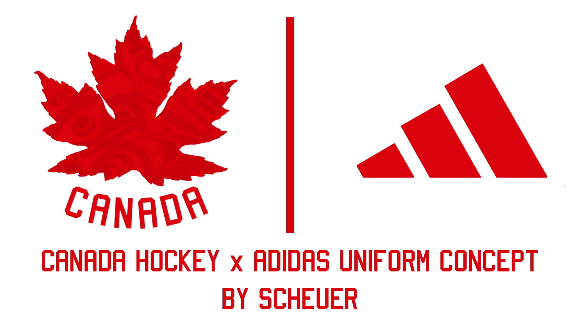 Red Maple Leaf Hockey Logo - Canada Hockey Uniform Concept by Scheuer - Concepts - Chris ...