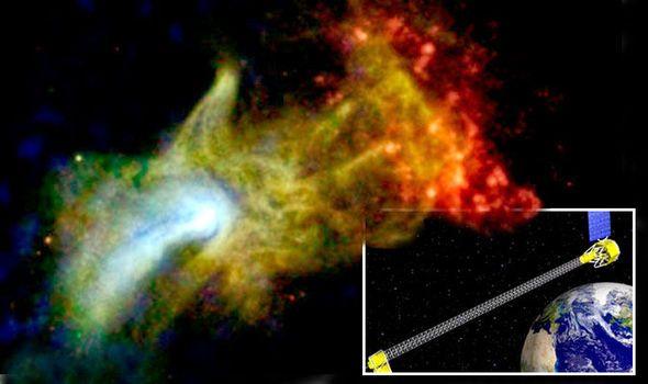NASA Scientific Visual Services Logo - Afterlife NASA scientists discovered GOD Heaven pulsar galaxy hand
