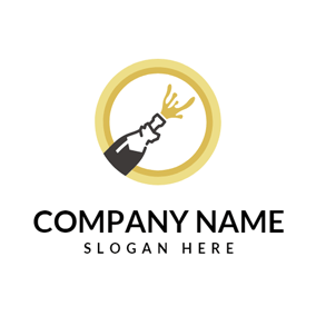 Champagne Company Logo - Free Wine Logo Designs | DesignEvo Logo Maker
