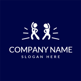Names of Blue People Logo - Free Dance Logo Designs | DesignEvo Logo Maker