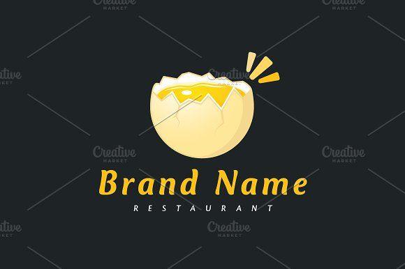 Cracked Egg Logo - Cracked Egg Logo ~ Logo Templates ~ Creative Market