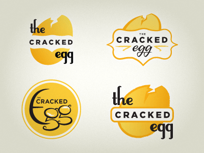 Cracked Egg Logo - Cracked Egg logo concepts | Scrambled Cafe Inspiration | Egg logo ...