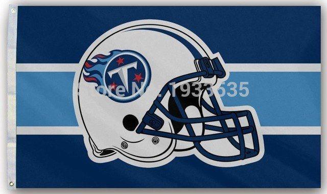 Titans Helmet Logo - Tennessee Titans Helmet Flag Team Logo 3 By 5 Foot In Flags, Banners