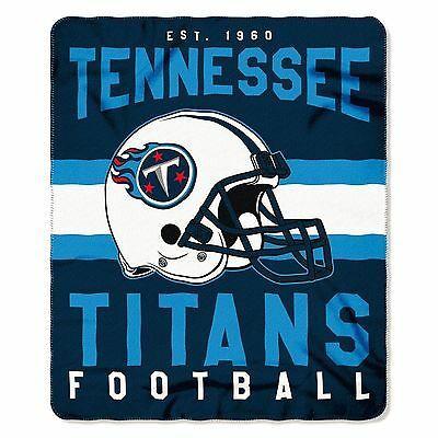 Titans Helmet Logo - NEW NFL TENNESSEE Titans Helmet Logo Soft Fleece Throw Blanket 50