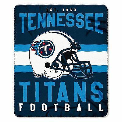 Titans Helmet Logo - NEW NFL TENNESSEE Titans Helmet Logo Soft Fleece Throw Blanket 50 X