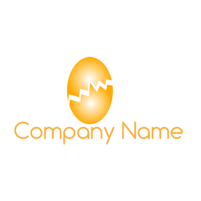 Golden Egg Logo - Cracked Golden Egg Logo Maker