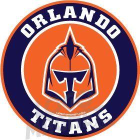 Titans Helmet Logo - ORLANDO TITANS TITAN HELMET