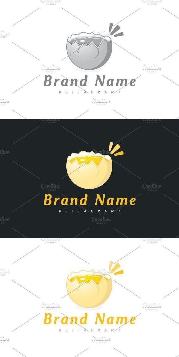 Cracked Egg Logo - Cracked Egg Logo. Restaurant Design. Egg logo, Logos, Eggs