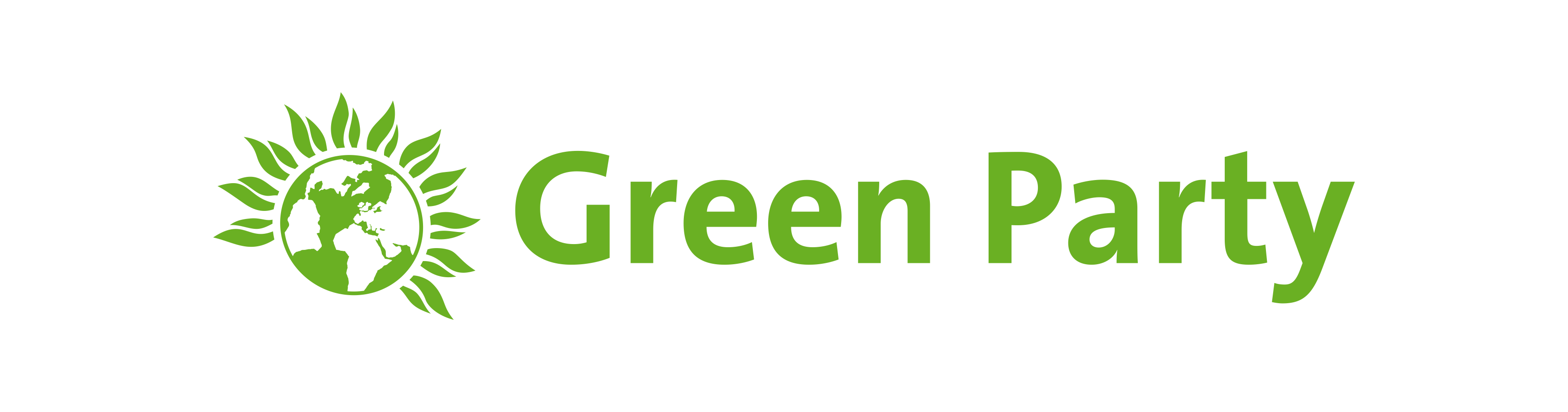 Text Green Logo - Green Party Visual Identity