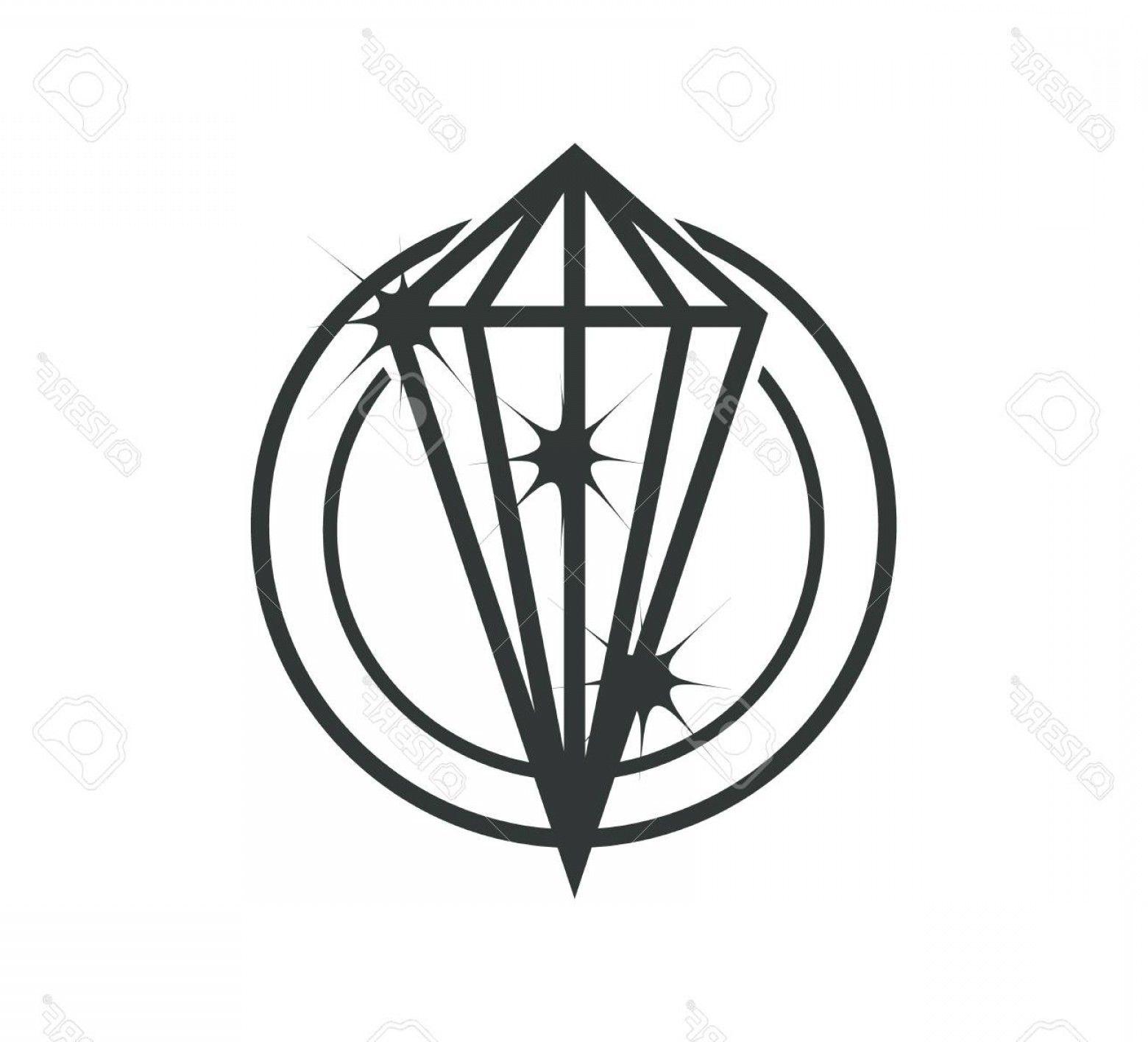 Black Diamond Fashion Logo - Diamond Clothing Logo Vector