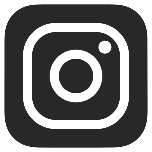 Black Instagram Logo - Black and white, dark grey, instagram icon