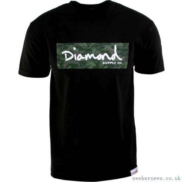 Black Diamond Fashion Logo - Its Fashion Sense Camo Black Diamond Co Tonal Box Logo Tee
