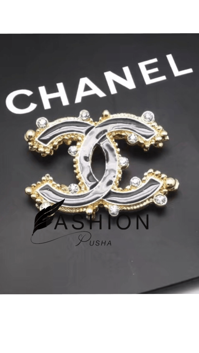 Black Diamond Fashion Logo - CC Black Diamond Brooch – Fashion Pusha