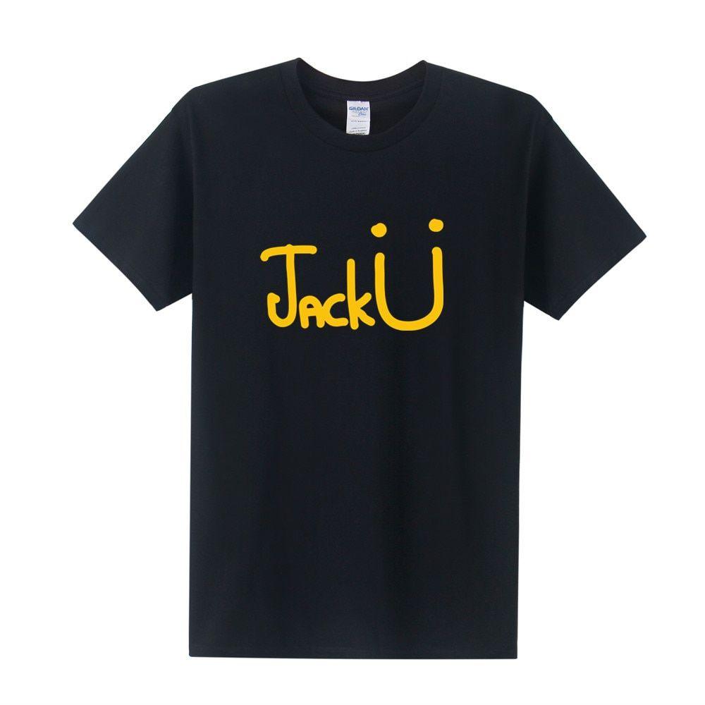 U of a Black Logo - Jack U Tshirt DJ Skrillex Music Logo Unisex Tee Diplo Snake Black T ...
