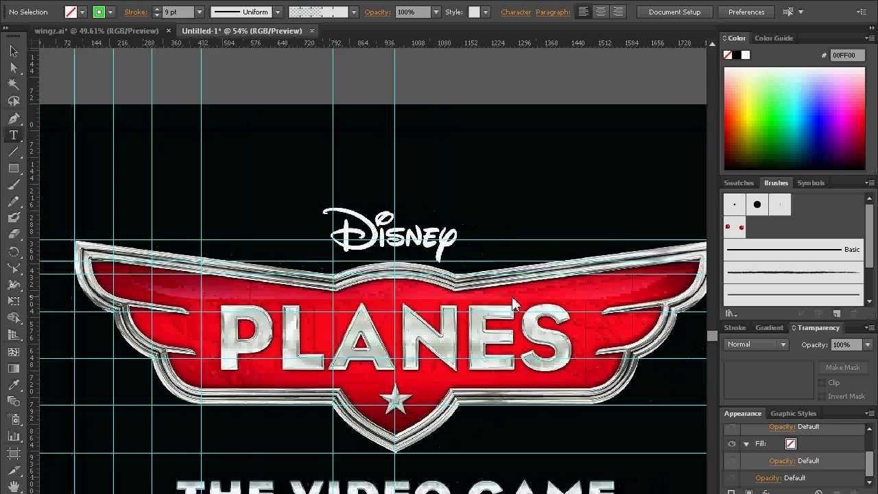 Disney Cars Blank Logo - Disney Planes Logo Tutorial Adobe Illustrator Pt1 - YouTube