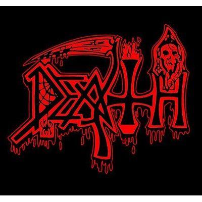 Death Logo - Ledo Takas Records - DEATH - red logo / Life Will Never Last - TS
