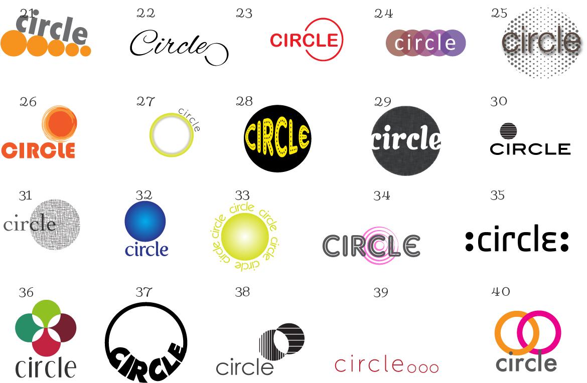 Word Circle Logo - Circle logos :: help me choose three - current observations