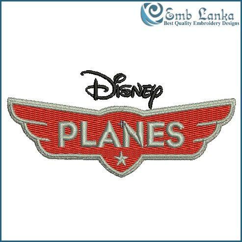 Disney Planes Logo - Disney Planes Logo Embroidery Design | Emblanka.com
