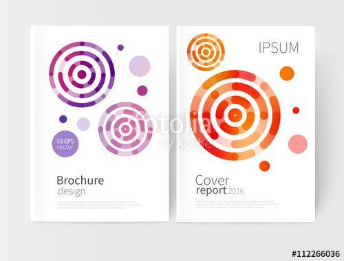 10 Red Circles Logo - modern abstract geometric background. red,yellow & purple concentric ...