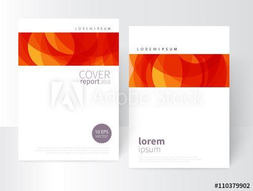 10 Red Circles Logo - Vector Abstract Business Brochure, Annual Report, Flyer, Leaflet