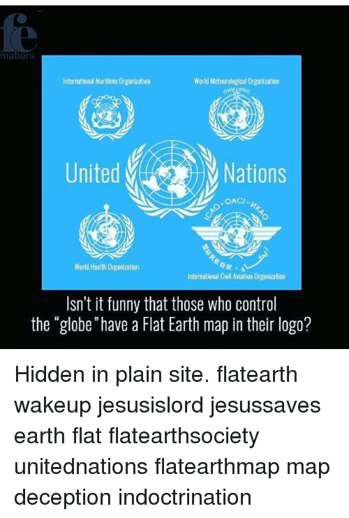 United Nations Flat Earth Logo - Matters International Maritime Organization World