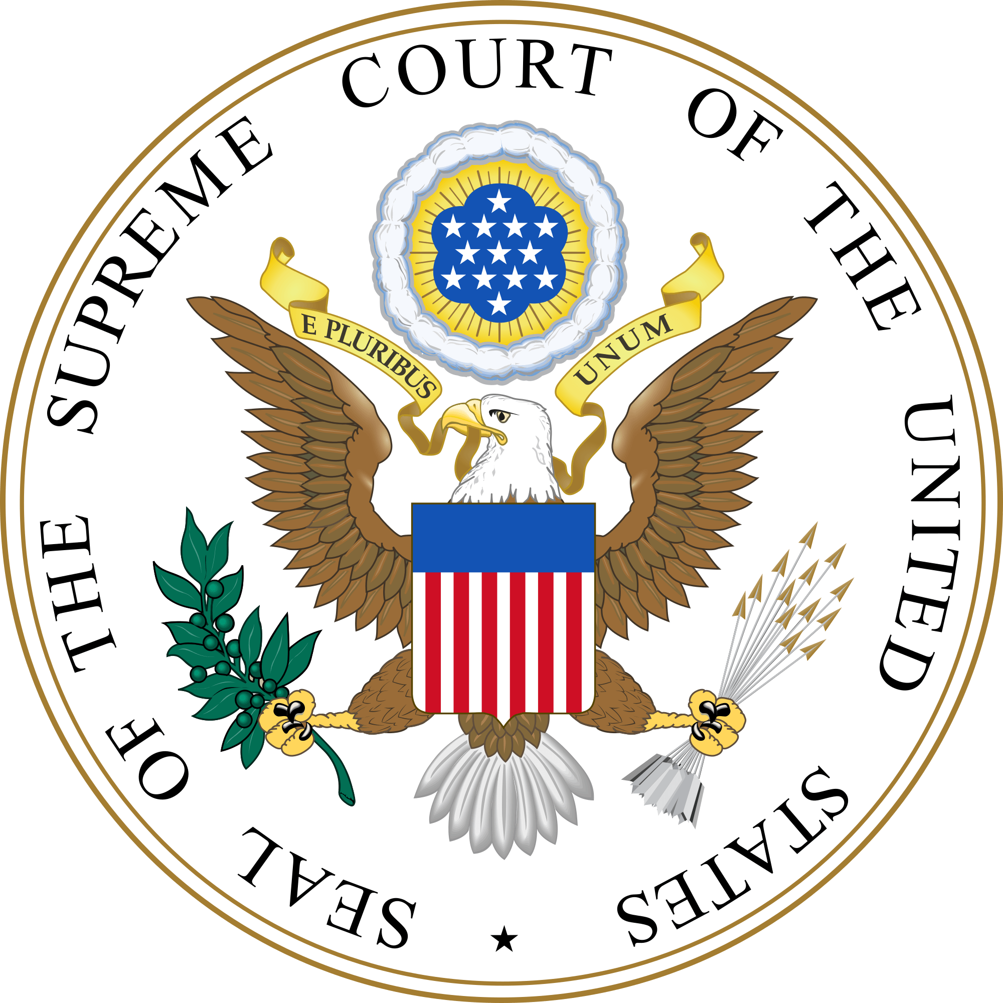 SCOTUS Logo - File:Seal of the United States Supreme Court.svg - Wikimedia Commons