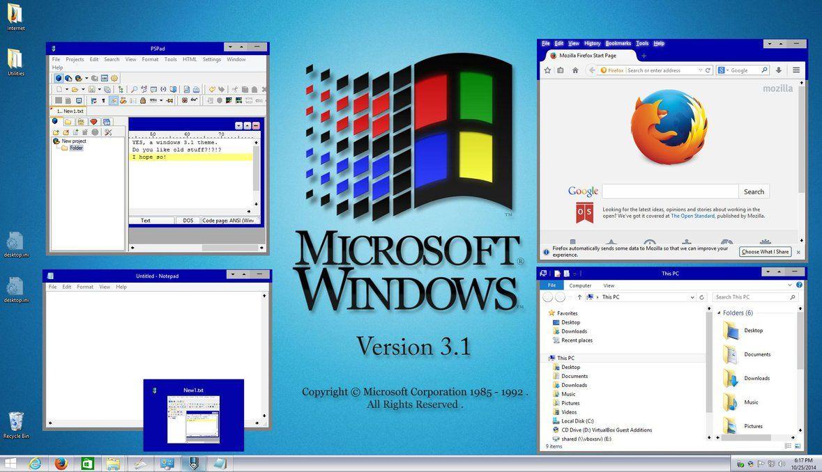 3.1 Windows XP Logo - Windows 3.1 Theme for Windows 8 and Windows 8.1