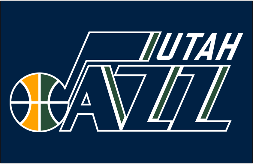 Jazz Logo - Utah Jazz Primary Dark Logo - National Basketball Association (NBA ...
