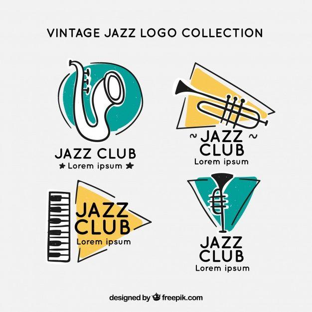 Jazz Logo - Jazz logo collection with vintage style Vector | Free Download