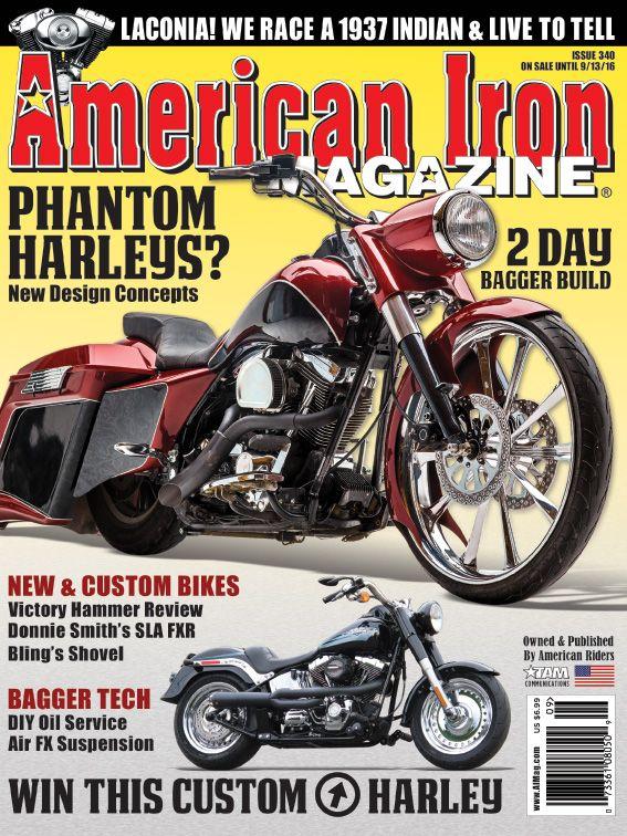 American Iron Magazine Logo - American Iron Magazine Issue 340 – GreaseRag.com