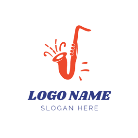 Saxophone Logo - Free Jazz Logo Designs | DesignEvo Logo Maker