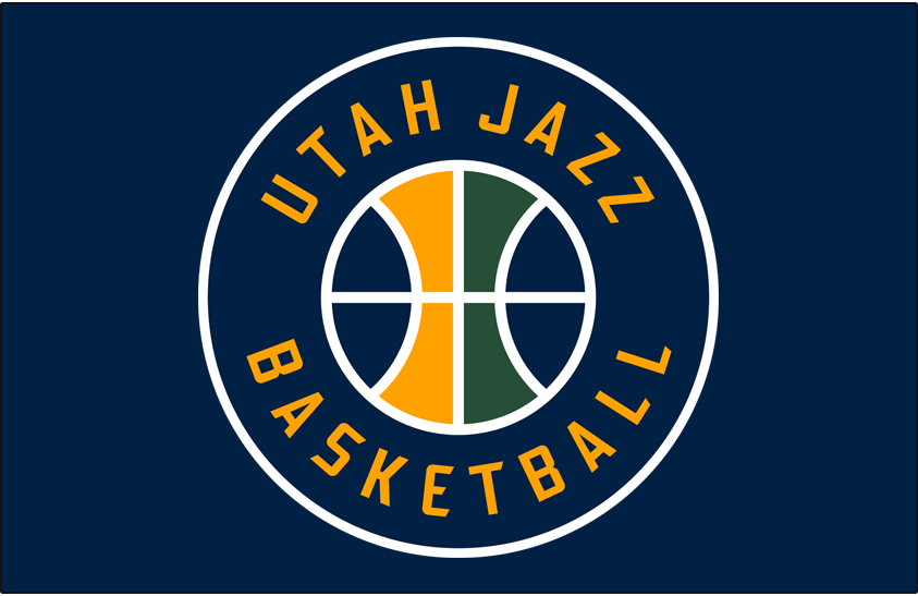 Jazz Logo - Utah Jazz Alt on Dark Logo - National Basketball Association (NBA ...