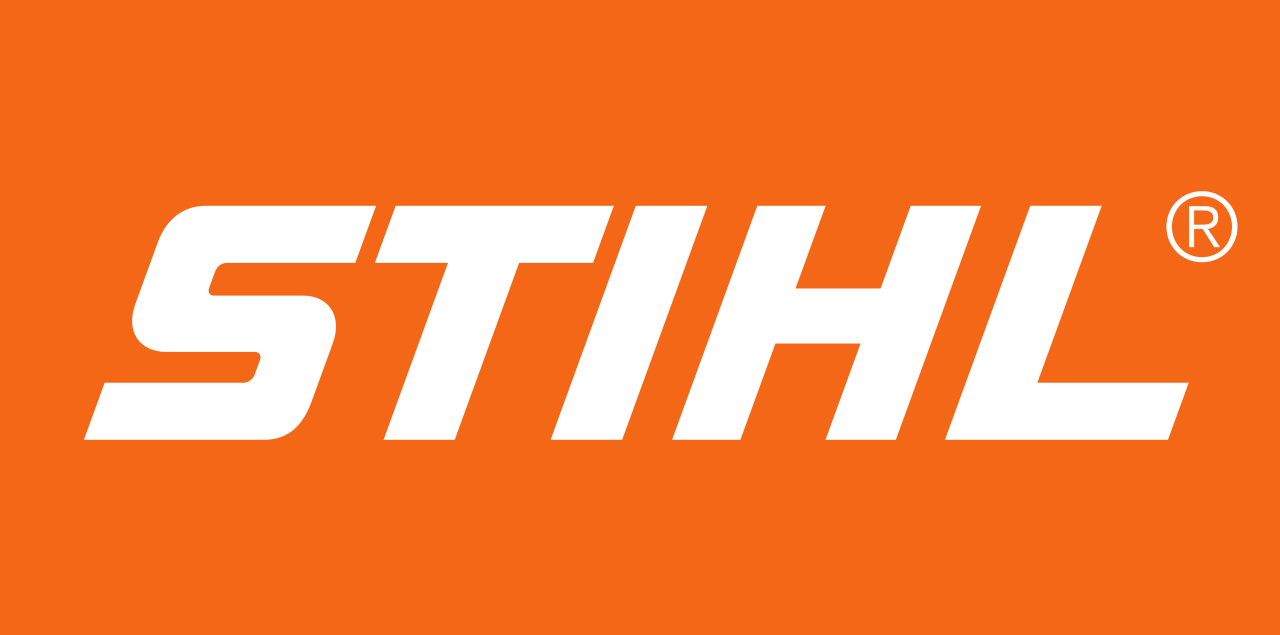 Orange Yellow and White Logo - File:Stihl Logo WhiteOnOrange.svg