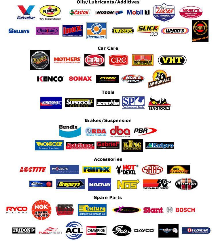 automotive parts company logos