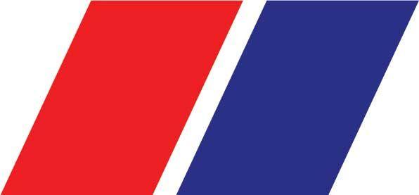 Red and Blue Stripe Logo - Dillan Marsh