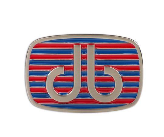 Blue and Red Stripe Logo - Druh db Blue & Red Stripe Buckle – Druh Belts and Buckles UK